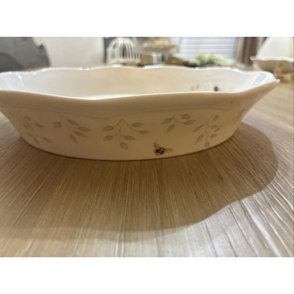 Lenox Butterfly Meadow Pie Plate Serving Dish 9.5